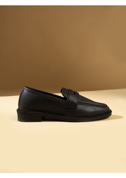 Alemdar Shoes Amy Siyah Kadın Loafer