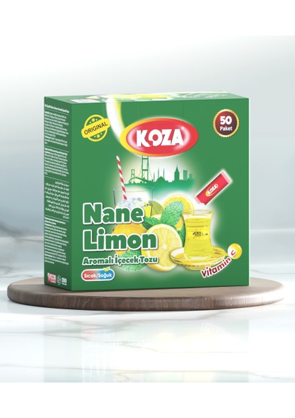 Tek İçimlik Nane Limon Aro. İçecek Tozu (50 Stick)