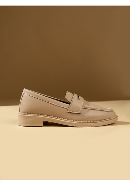 Alemdar Shoes Amy Ekru Kadın Loafer