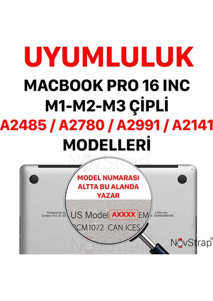 Apple MacBook Pro 16 inç M1 M2 M3 A2991 A2485 A2780 A2141 ile Uyumlu Trackpad Koruyucu Film
