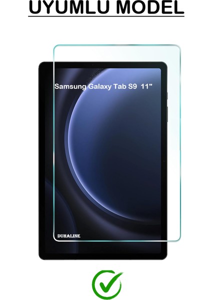 Duhalıne Samsung Galaxy Tab S9 11" Uyumlu Standlı Tablet Kılıfı + Kırılmaz Ekran Koruyucu+ Dokunmatik Kalem fiyatları