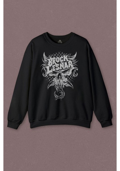Unisex Sweatshirt Brock Lesnar Logo Wwe Ufc Amerikan Güreşi Spor Baskılı Sweat