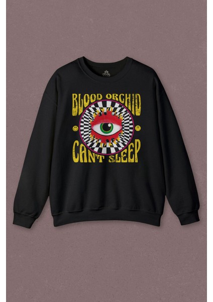 Unisex Sweatshirt Can't Sleep Urban Street Sokak Wear Baskılı Sweatshirt