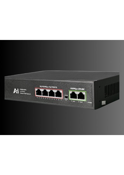 Switch 4 Port Poe Switch + 2 Port Uplink Port