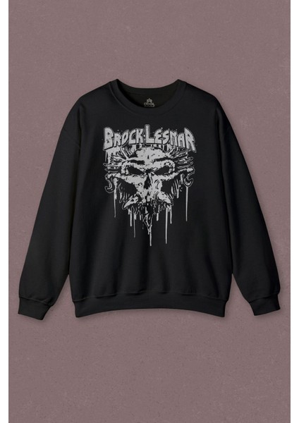 Unisex Sweatshirt Brock Lesnar Logo Wwe Ufc Amerikan Güreşi Spor Baskılı Sweatshirt
