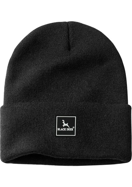 Kışlık Bere Şapka Düz Logolu Yumuşak Triko Basic Akrilik Beanie