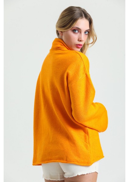 Oranj Yumoş Oversize Balıkçı Yaka Kazak 24309 indirimleri