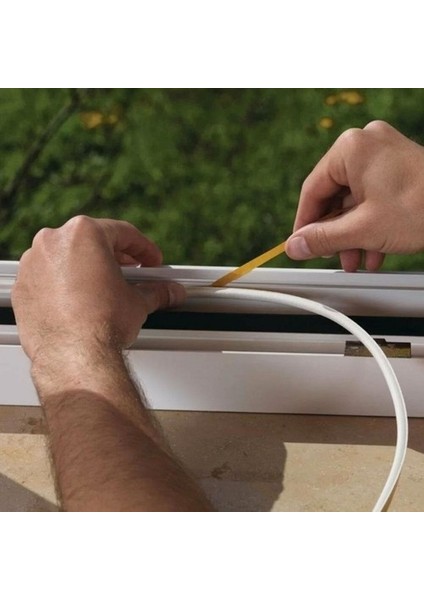 Kapı Pencere Bandı Fitili Yapışkanlı Soğuk Izolasyon Bant 3x2=6 Metre (Kahverengi) 1 Kapı İçin Ideal Boyut