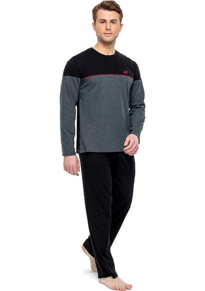 3907 Erkek Battal Patlı Pijama Takımı