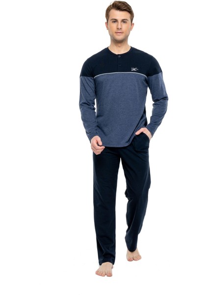 3907 Erkek Battal Patlı Pijama Takımı
