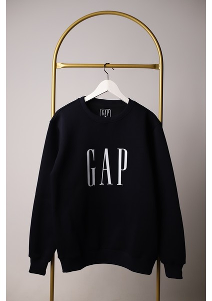 Lolipop Kids Store Lacivert Gap Baskılı Yetişkin Unisex Sweatshirt