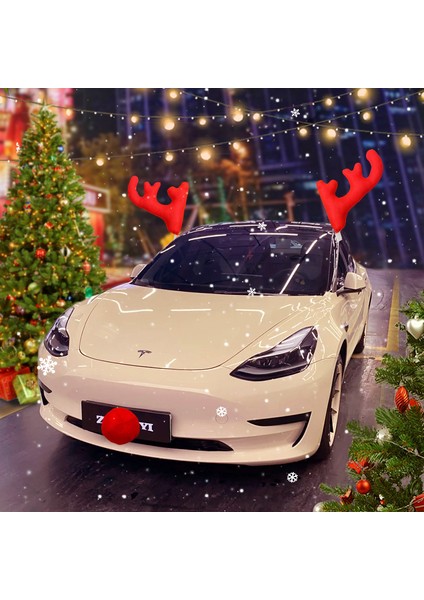 Noel Süsleri Araba Dekorasyonu Boynuzları (Yurt Dışından) fırsatları