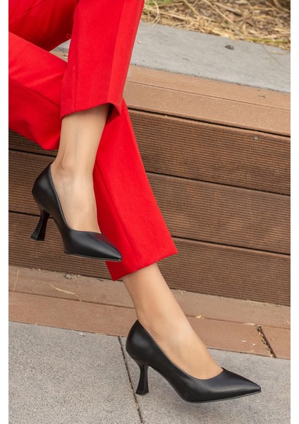 Kadın Stiletto SİYAH CİLT