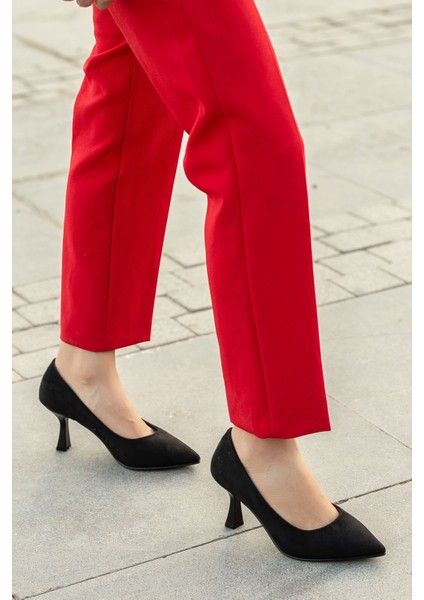 Kadın Stiletto SİYAH SÜET