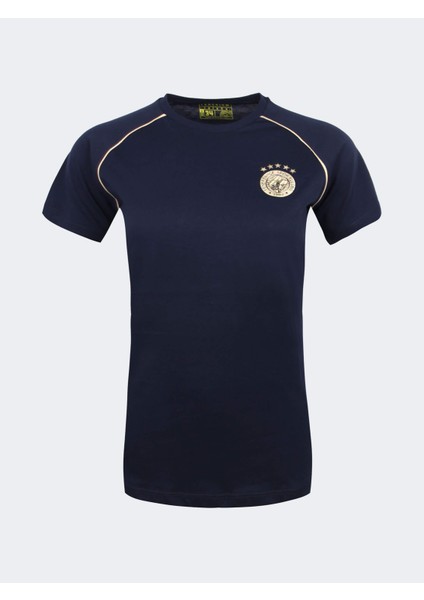 Kadın 5 Yıldız Biyeli Gold Logo Tshır
