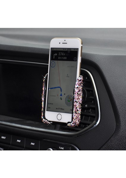 El Yapımı Elmas Kakma Kristal Cep Telefonu Braketi Araba Hava Çıkışı Çok Fonksiyonlu Cep Telefonu Navigasyon Araç Braketi Koltuk (Yurt Dışından) fiyatları