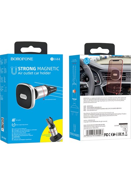 Borofone BH44 Genişletilmiş Versiyon Hava Çıkışı Manyetik Emme Araç Içi Telefon Tutucu Cep Telefonu Araç Navigasyon Evrensel Braket (Yurt Dışından) fırsatları