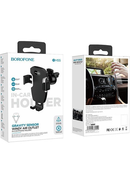 Borofone BH55 Fenglin Hava Çıkışı Yerçekimi Braketi Araba Cep Telefonu Navigasyon Döner Bağlantı Aparatı (Yurt Dışından) fırsatları