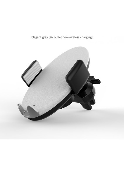 Qi 15W Otomatik Sıkma Araç Telefonu Tutucu Kablosuz Şarj-Zarif Gri [hava Çıkışlı Kablosuz Olmayan Şarj] (Bir Set) (Yurt Dışından)