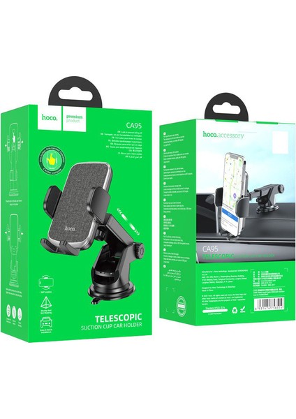 Hoco. CA95 Itme Tipi Teleskopik Araba Vantuz Braketi Araba Gösterge Paneli Cep Telefonu Navigasyon Döner Bağlantı Ayağı (Yurt Dışından) fırsatları