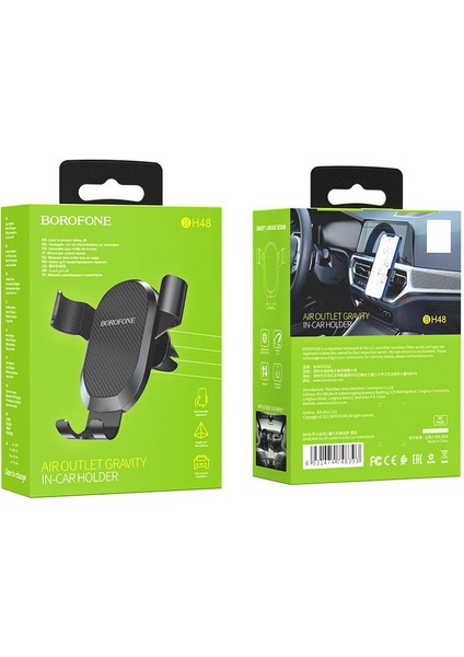 Borofone BH48 Zırh Hava Çıkışı Yerçekimi Araç Braketi Araba Cep Telefonu Navigasyon Alüminyum Alaşımlı Braket (Yurt Dışından) fırsatları