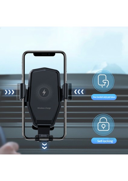 15W Type-C Android Çift Girişli Kablosuz Araç Şarj Cihazı - Beyaz Tam Paket Çift Girişli 15W Kablosuz Şarj Cihazı (Tek Parça) (Yurt Dışından) fiyatları