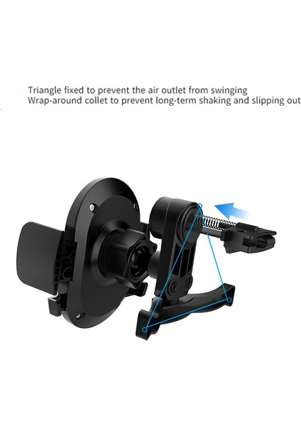 Qi Dashboard Ön Cam Havalandırma Otomatik Sıkma Araç Telefonu Tutucu Braketi Kablosuz Şarj-Sarı A Tarzı (Bir Set) (Yurt Dışından) fiyatları