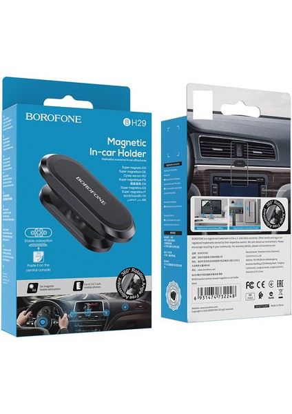 Borofone BH29 Yashi Orta Konsol Manyetik Emme Araç Içi Telefon Tutucu Araç Orta Konsol Cep Telefonu Navigasyon Braketi (Yurt Dışından) fırsatları
