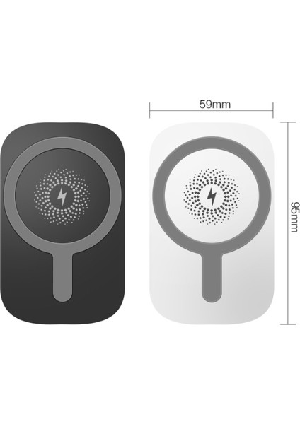 Manyetik Araç Kablosuz Şarj Cihazı, Havalandırmalı Gösterge Paneli Araç Şarj Standı-(Wc-14-Beyaz 15W)(TEK Set) (Yurt Dışından) modelleri