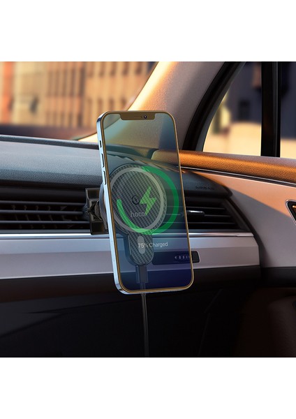 Hoco. CA85 Manyetik Emme Kablosuz Araba Şarjı IPHONE13 Cep Telefonu Navigasyon Çıkış Braketi (Yurt Dışından) modelleri