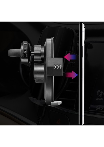 Qi 15W Otomatik Sıkma Araç Telefonu Tutucu Kablosuz Şarj-Xiaoqi 3. Nesil [obsidyen Siyah] (Bir Set) (Yurt Dışından) indirimleri