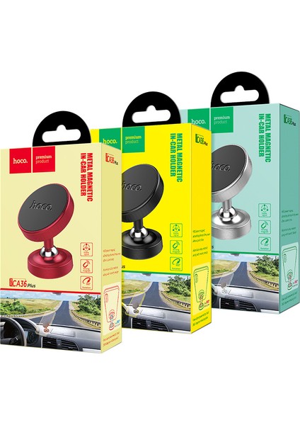 Hoco Hoco. CA36 Plus Orta Konsol Metal Manyetik Araç Içi Telefon Tutucu Gösterge Paneli Cep Telefonu Navigasyon Braketi (Siyah) (Yurt Dışından) fırsatları