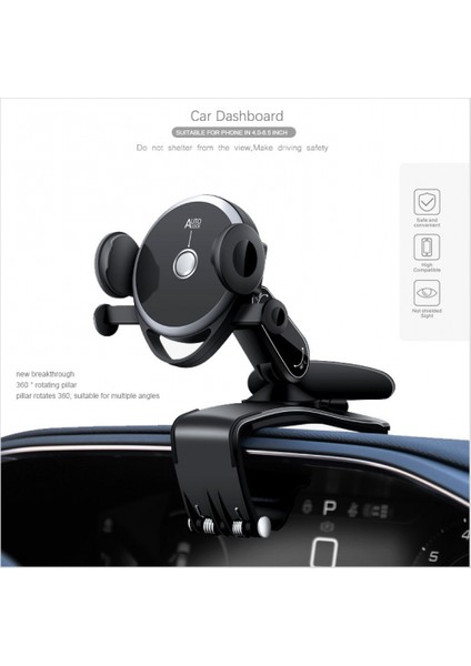 Araba Gösterge Paneli Doğrudan Görünüm Braketi Araç Navigasyon Cep Telefonu Braketi Çok Fonksiyonlu Park Işareti Otomatik Klip (Yurt Dışından) fiyatları