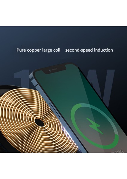 15W Type-C Android Çift Girişli Kablosuz Araç Şarj Cihazı - Siyah Tam Paket Çift Girişli 15W Kablosuz Şarj Cihazı (Tek Parça) (Yurt Dışından) fırsatları