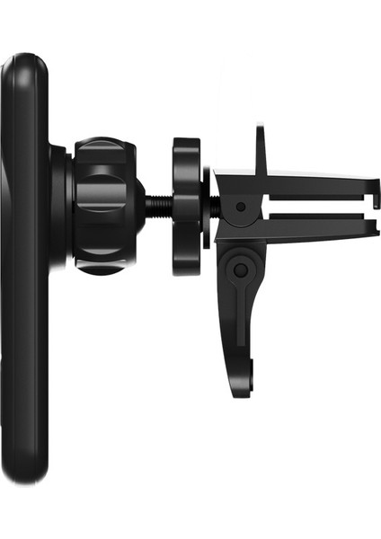 Manyetik Koruma Kılıfı 15 W Kablosuz Manyetik Araç Telefonu Şarj Cihazı-Araç Manyetik Bağlantı (Şarjsız)-Siyah (Bir Set) (Yurt Dışından)