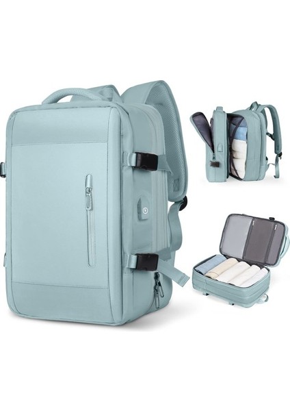 Erkek Bayan Büyük Seyahat Sırt Çantası Çok Fonksiyonlu Büyük Kapasiteli Bilgisayar Sırt Çantası Boş Sırt Çantası (Yurt Dışından)