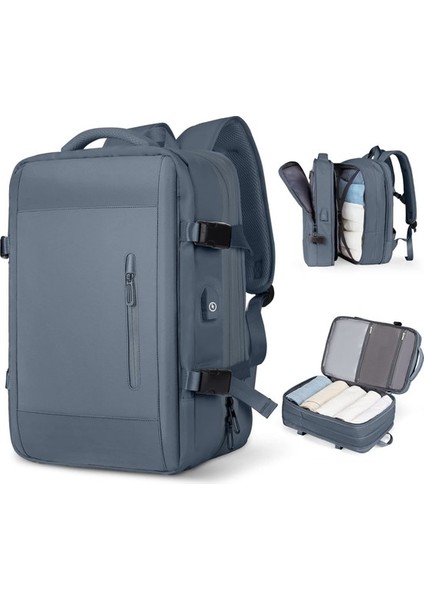 Erkek Bayan Büyük Seyahat Sırt Çantası Çok Fonksiyonlu Büyük Kapasiteli Bilgisayar Sırt Çantası Boş Sırt Çantası (Yurt Dışından)