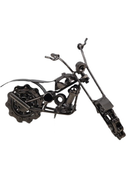 Nostaljik Retro El Yapımı Metal Motosiklet Modeli Dekoratif Biblo Vitrin Süsü Ofis Yeni Yıl Hediyesi fırsatları