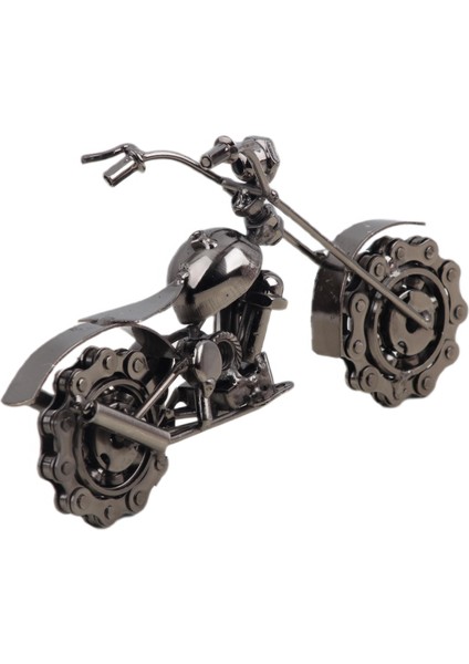 Nostaljik Retro El Yapımı Metal Motosiklet Modeli Dekoratif Biblo Vitrin Süsü Ofis Yeni Yıl Hediyesi indirimleri