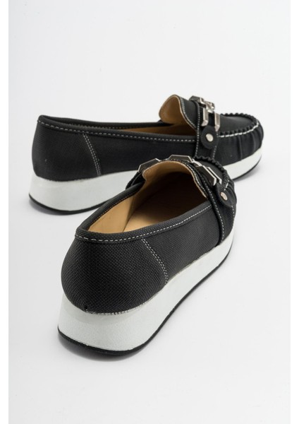 Kare Tokalı Babet SİYAH KOT fırsatları