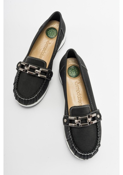 Kare Tokalı Babet SİYAH KOT indirimleri