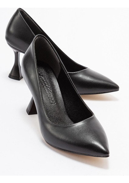 Kadın Stiletto Siyah Cilt