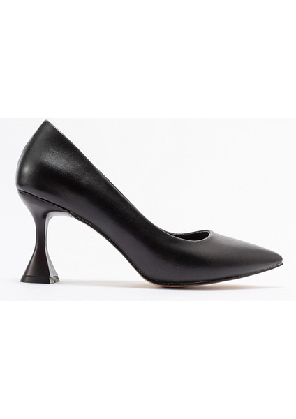 Kadın Stiletto Siyah Cilt