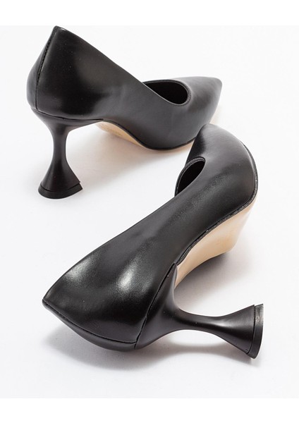 Kadın Stiletto Siyah Cilt