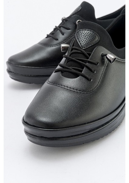 Kaydırmaz Lastikli Günlük Ayakkabı SİYAH CİLT SİYAH modelleri