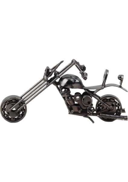 Nostaljik Retro El Yapımı Metal Motosiklet Modeli Dekoratif Biblo Vitrin Süsü Ev Yeni Yıl Hediyesi 3 fırsatları