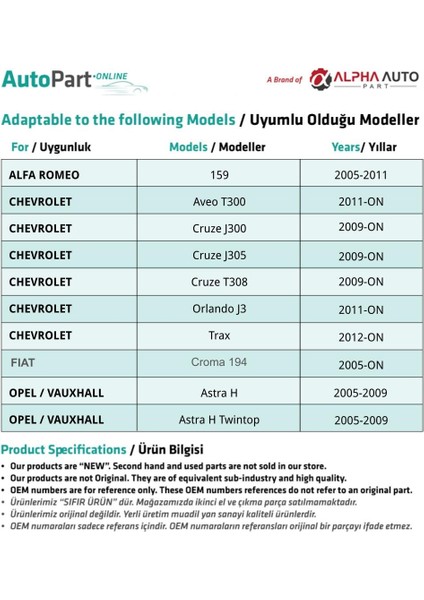 Chevrolet Orlando J3,trax Için Termostat Su Hortumu Boru Konnektörü