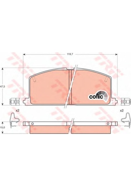 GDB323 Ön Fren Balatası (Toyota Corolla)