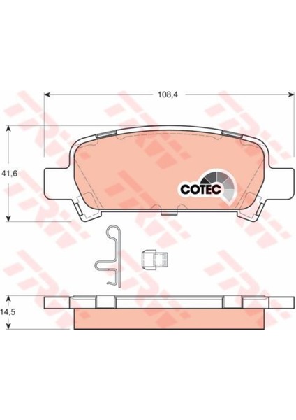 GDB3223 GDB3223 Fren Balatası Arka Forester 97-02 Impreza 95-05 Legacy 98-03 Outback 00-03