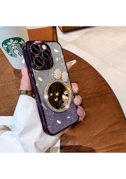iPhone Xs Max Aynalı Simli Bling Telefon Kılıfı (Yurt Dışından)